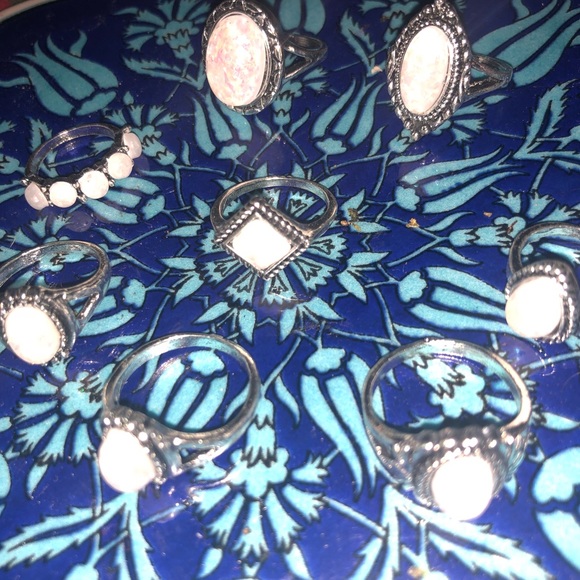 LAST ONE💖🦉!!!Opal 8 piece Ring set!🔮 - Picture 2 of 6